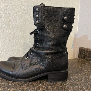 SAM EDELMAN Darwin Lace-Up Combat Boots Size 7.5